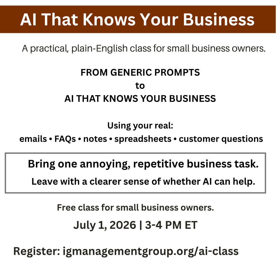 AI That Knows Your Business — Free Live Class